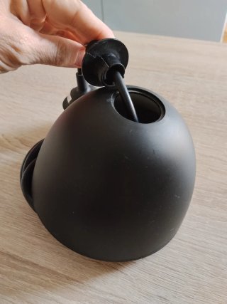 Lámpara Techo BRUNSTA Ikea Negra 30cm