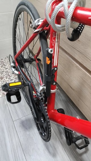 Bicicleta de carretera Btwin Roja Talla 175cm