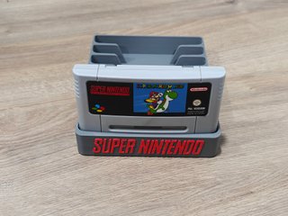 Soporte Cartuchos SNES Super Nintendo