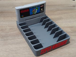 Soporte Cartuchos SNES Super Nintendo