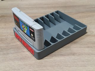 Soporte Cartuchos SNES Super Nintendo