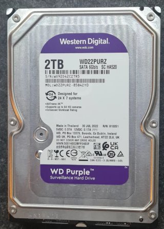 Disco Duro WD Purple 2TB SATA 6Gb/s