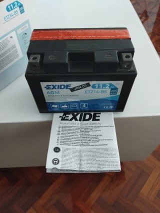Batería Moto EXIDE ETZ14-BS AGM 11.2Ah