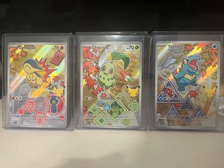 Cyndaquil, Chikorita y Totodile  Serie 2 Iniciales