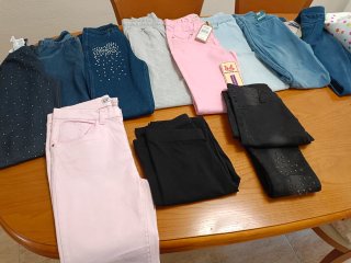 Pantalones niña varios colores