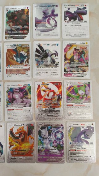 Colección Cartas Pokémon metalizadas