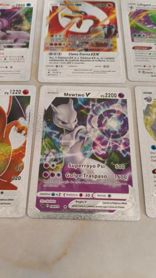 Colección Cartas Pokémon metalizadas