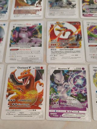 Colección Cartas Pokémon metalizadas