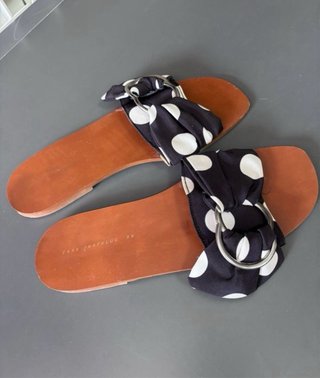 Sandalias Zara Polka Dot Talla 39