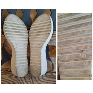 Sandalias plataforma piel Laura Azaña T37 Sandali
