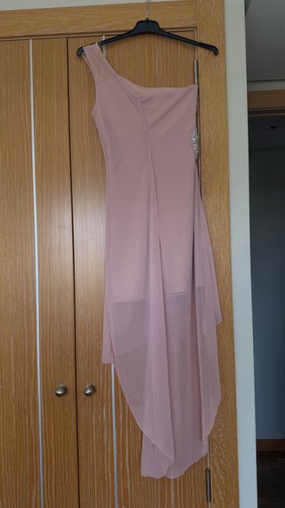 Vestido de fiesta Formul@ rosa empolvado pedrería