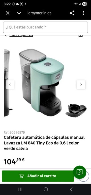 Cafetera Lavazza Verde