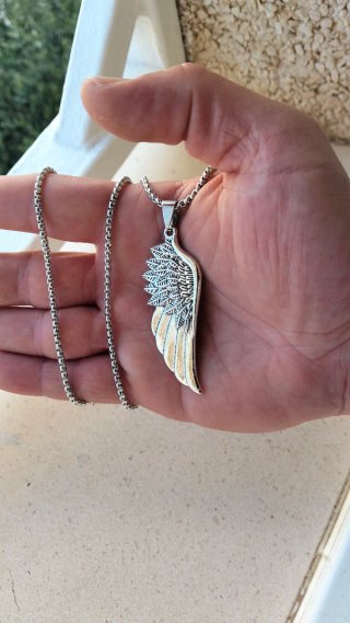 Cadena con colgante de alas