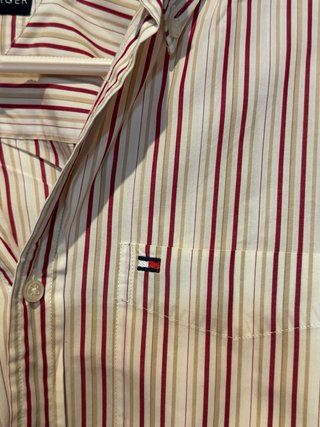 Camisa Tommy Hilfiger Rayas Rojas y Blancas