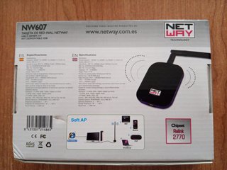 Tarjeta Red WiFi Netway NW607 USB 300Mbps