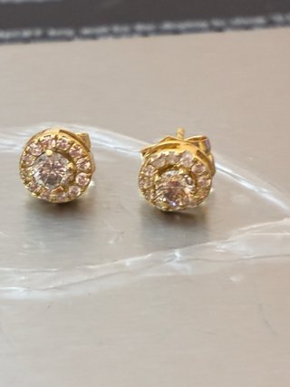Pendientes Oro 18k Diamantes Naturales