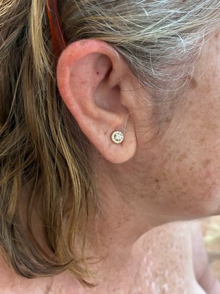 Pendientes Oro 18k Diamantes Naturales
