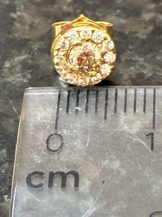 Pendientes Oro 18k Diamantes Naturales