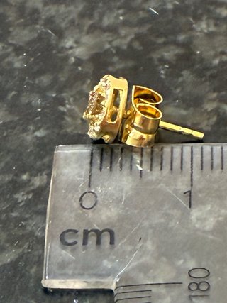 Pendientes Oro 18k Diamantes Naturales