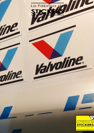 Pack 10 Pegatinas CASTROL Vinilo Alta Calidad