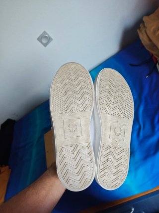 Zapatillas Fred Perry Piel Blancas Talla 43