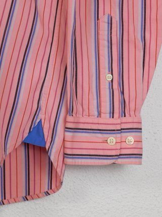 Tommy Hilfiger Shirt Striped Pink Cotton - M