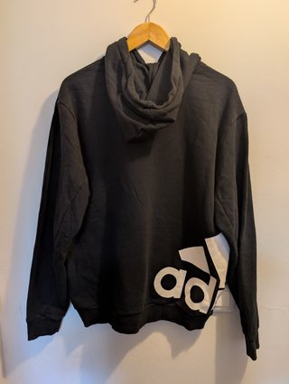 Sudadera Adidas Big Logo Negra Capucha Talla M