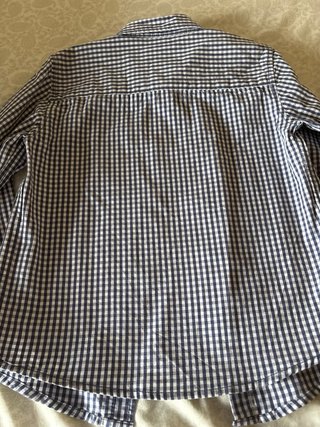 Camisa cuadros azul T 5-6 años