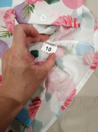 Camicetta a pois e fiori
