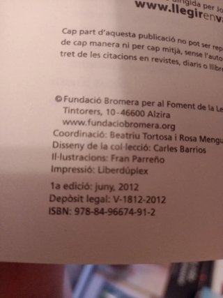 Libro de lectura