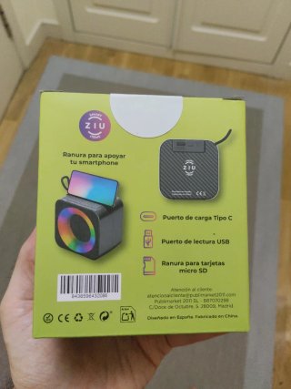 Altavoz Portátil Ziu Z-Cube