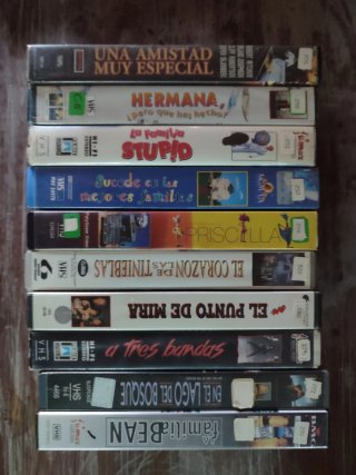 Lote 10 VHS Edición Videoclub géneros varios 1