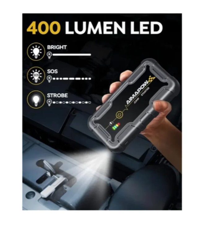 Arrancador Batería Coche 12V 20000mAh