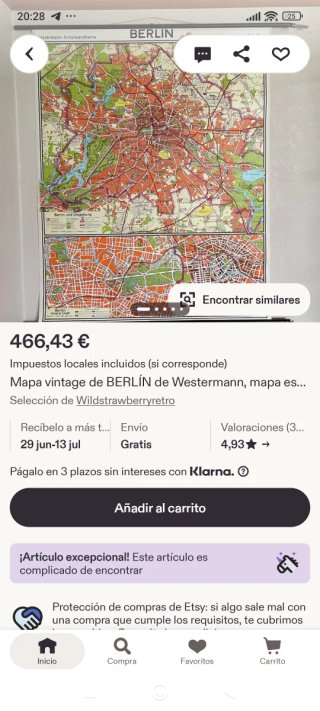 Gigante mapa Vintage Japón / Schulwandkarte