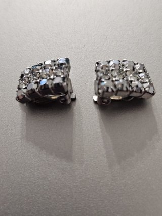 Pendientes vintage pedrería plata