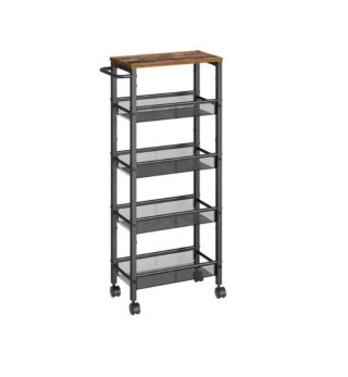 Carrito Cocina 5 Niveles Madera Metal