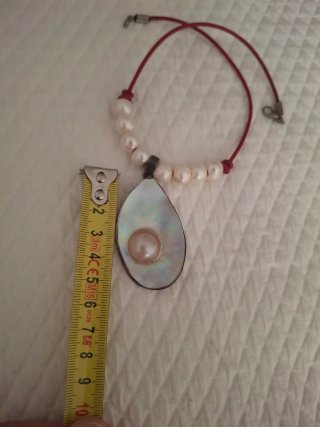 Colgante perla madreperla y perlas