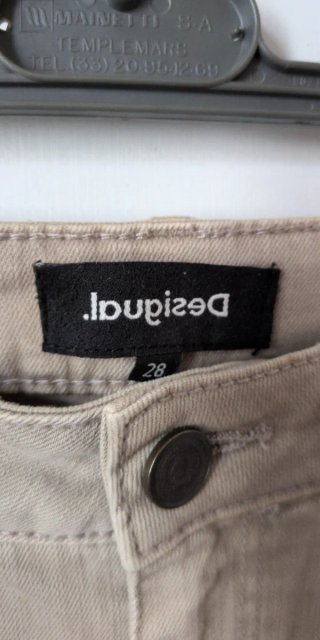 Pantalones Skinny Desigual Beige