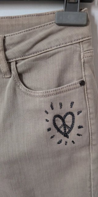 Pantalones Skinny Desigual Beige