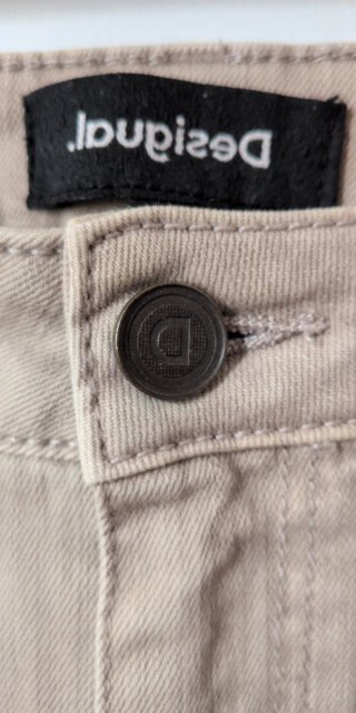 Pantalones Skinny Desigual Beige