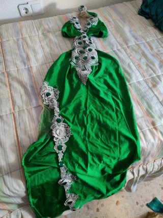Vestido de fiesta verde