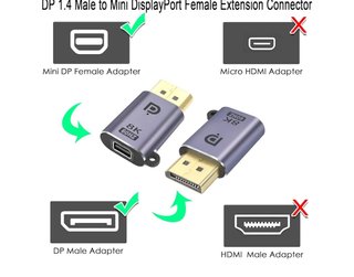 Adaptador Mini DisplayPort a Video 8K 60Hz