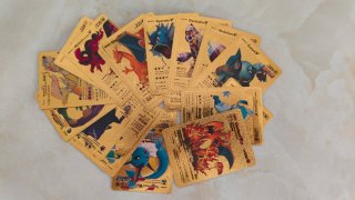 Lote Cartas Pokémon Doradas metalizadas