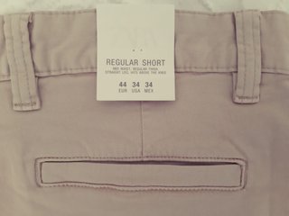 Bermudas hombre Zara T-44 Beige con etiqueta