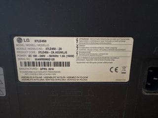 Televisión LG Negra