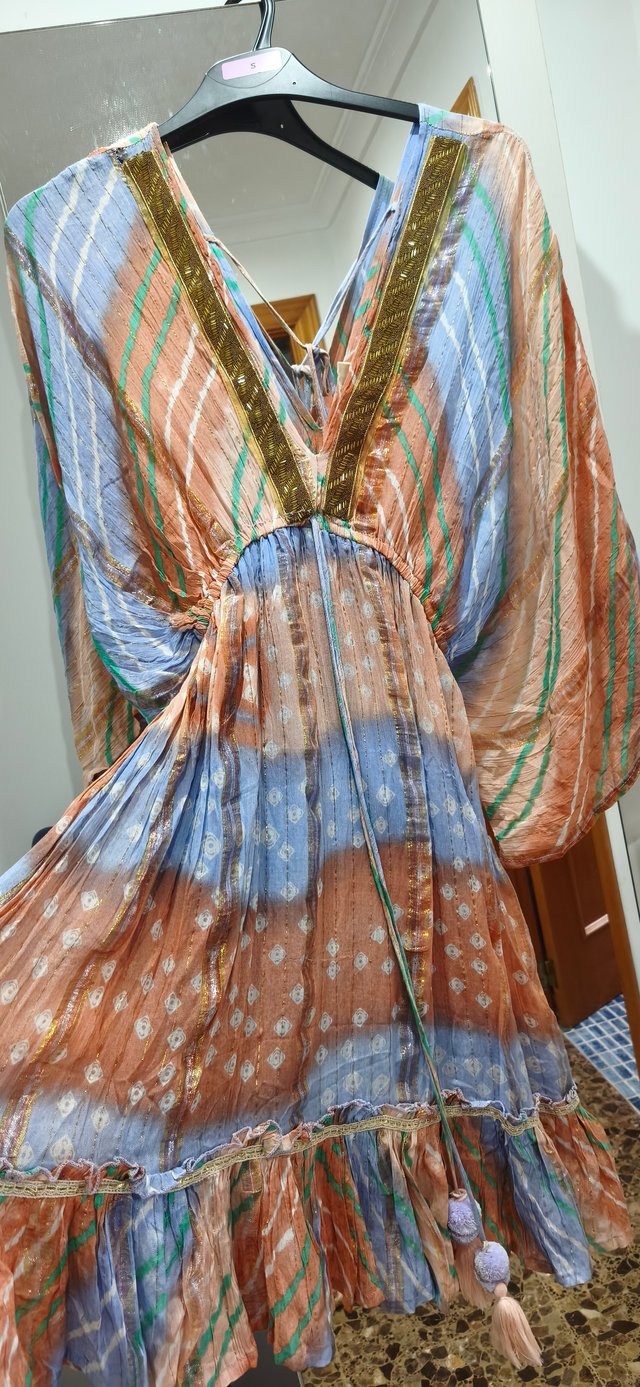 Vestido Verano Boho Rayas Talla Única