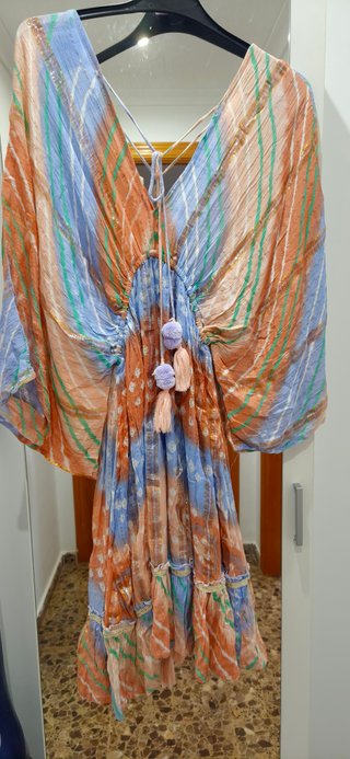Vestido Verano Boho Rayas Talla Única