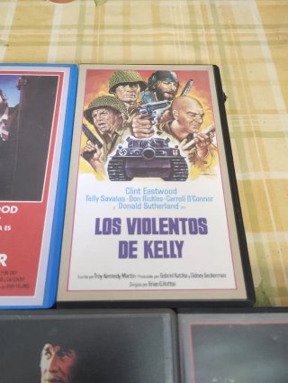 Lote 5 VHS Clint Eastwood Acción/Western