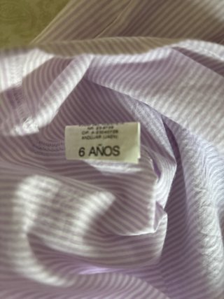 Camisa lila rayas blancas Miranda T6