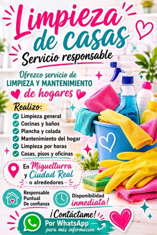 Servicio de limpieza por horas